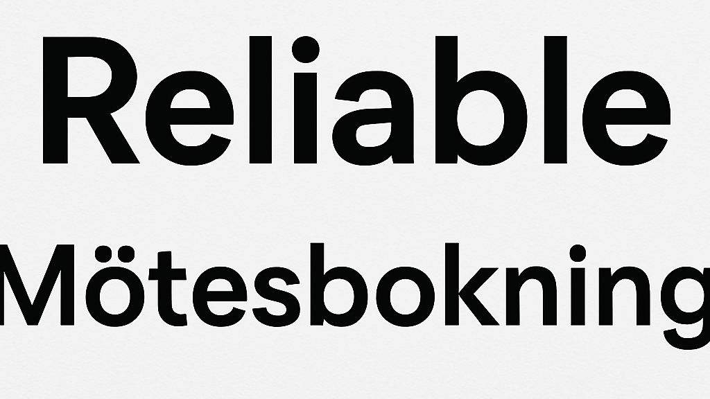 Cover Image for Mötesbokning av Reliable