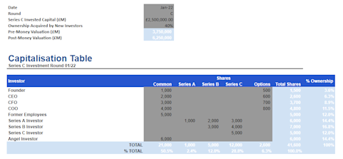 The Ultimate Founder's Guide to Creating Capitalisation Tables | Bloom ...