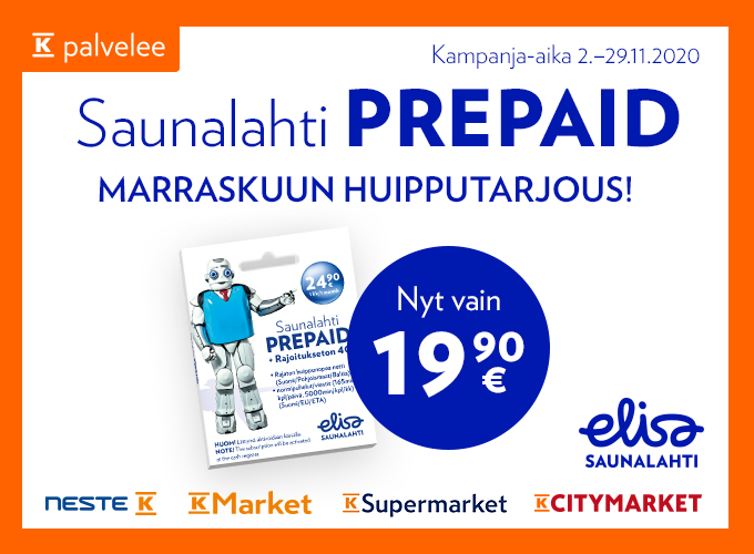 Saunalahti prepaid | K-ruokakaupat – K-Ruoka