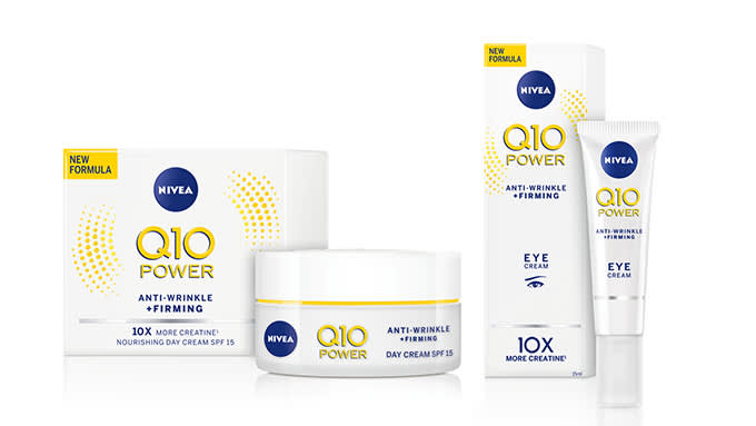 KCM kauneus lanseerausalue NIVEA-Q10-POWER-Day-&-Eye-Cream