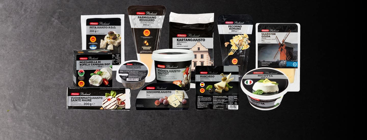 Pirkka Parhaat -juustot Plussa-kortilla -20%