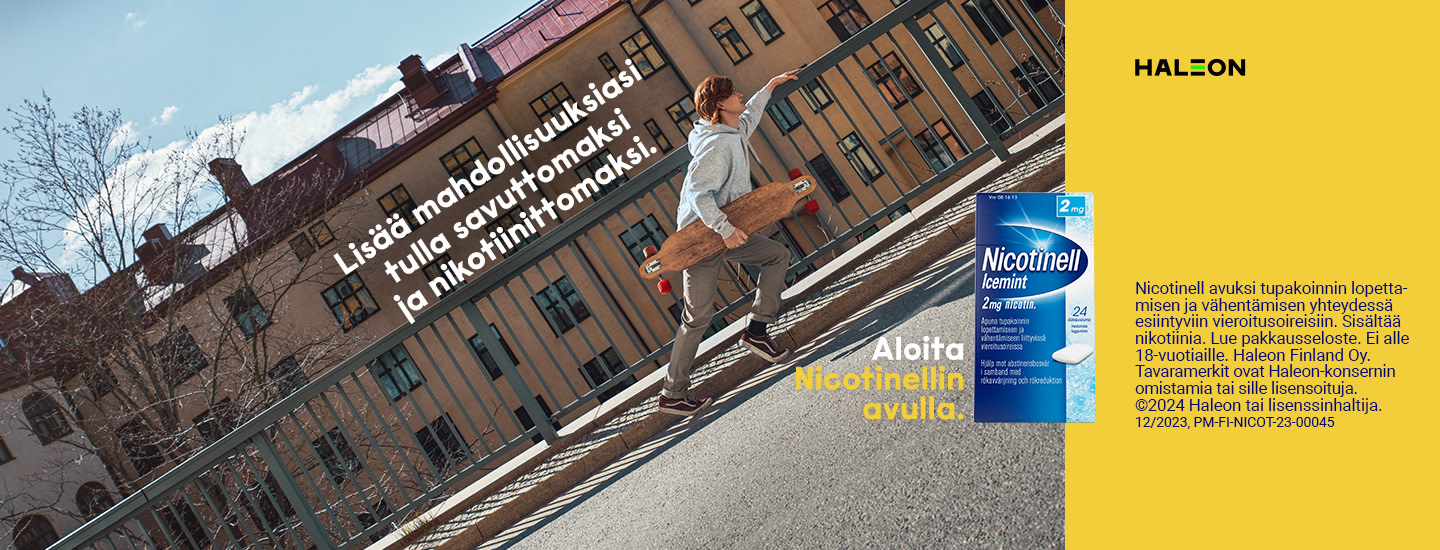 Lisää mahdollisuuksiasi tulla savuttomaksi ja nikotiinittomaksi