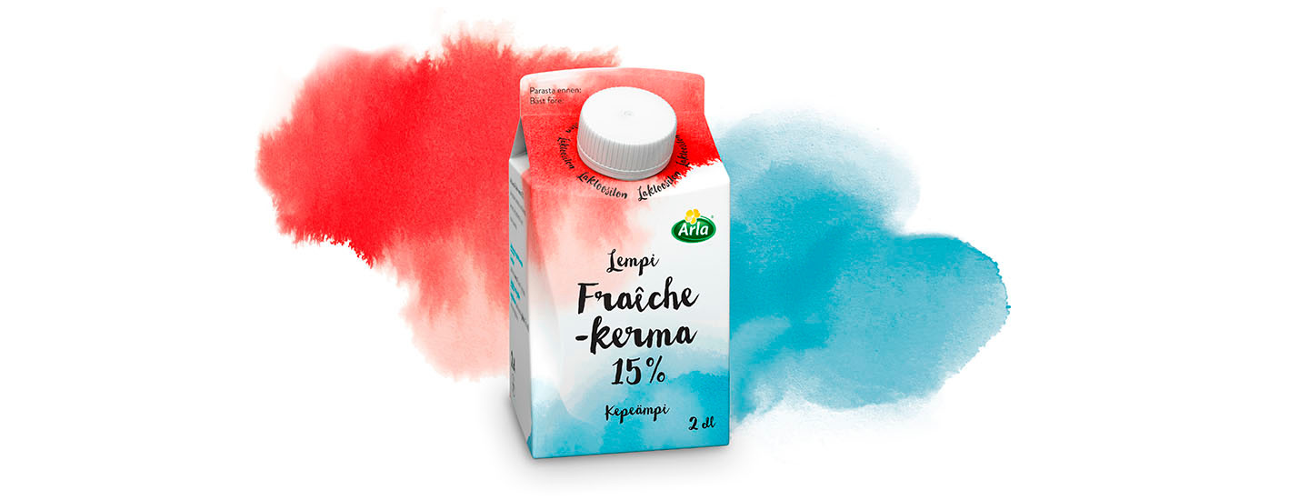Arla Lempi Fraîche-kerma kepeämpi tuo raikkautta ruokiin