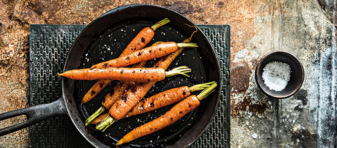 grillatut porkkanat