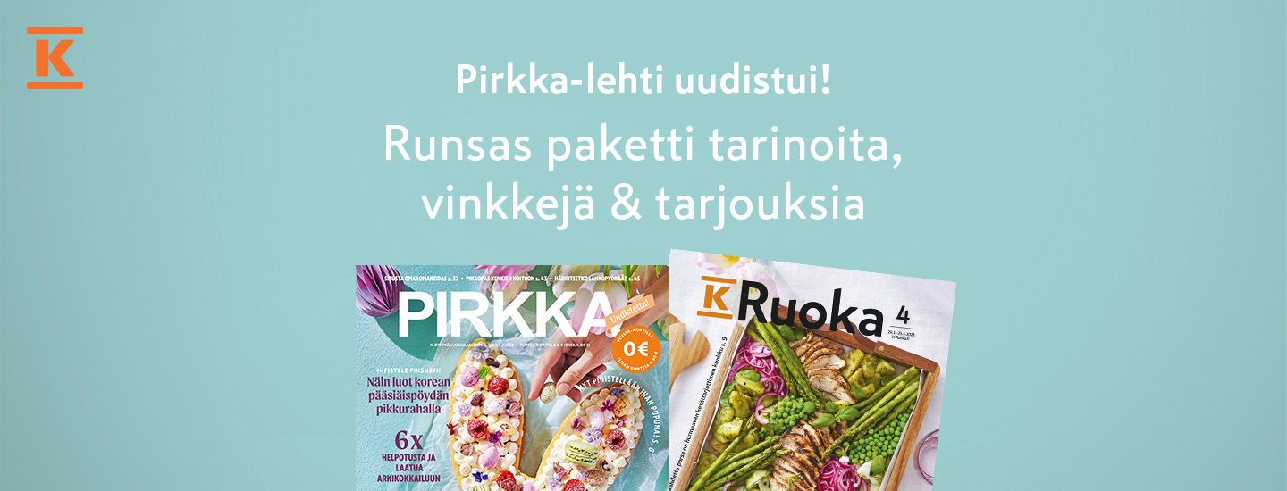 Pirkka-lehti saatavilla ilmaiseksi K-kaupoista | K-Ruoka