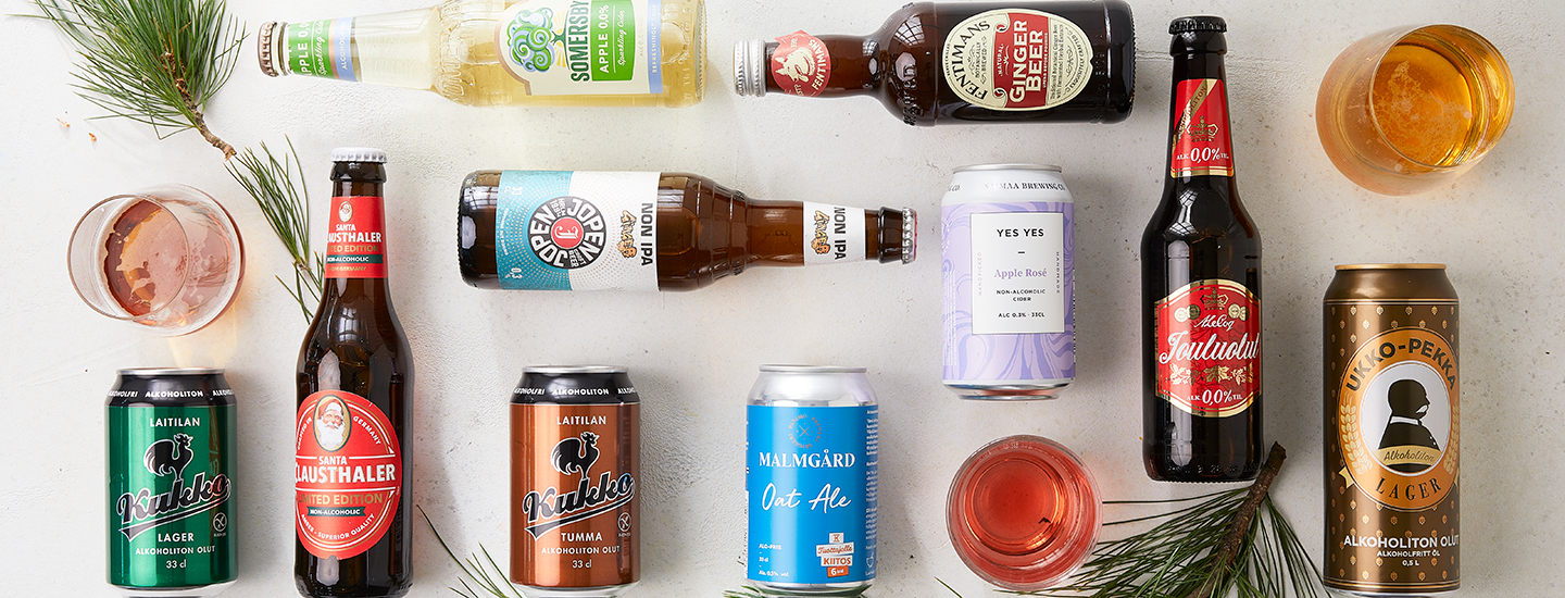 Makutestissä joulun alkoholittomat uutuusoluet ja siiderit