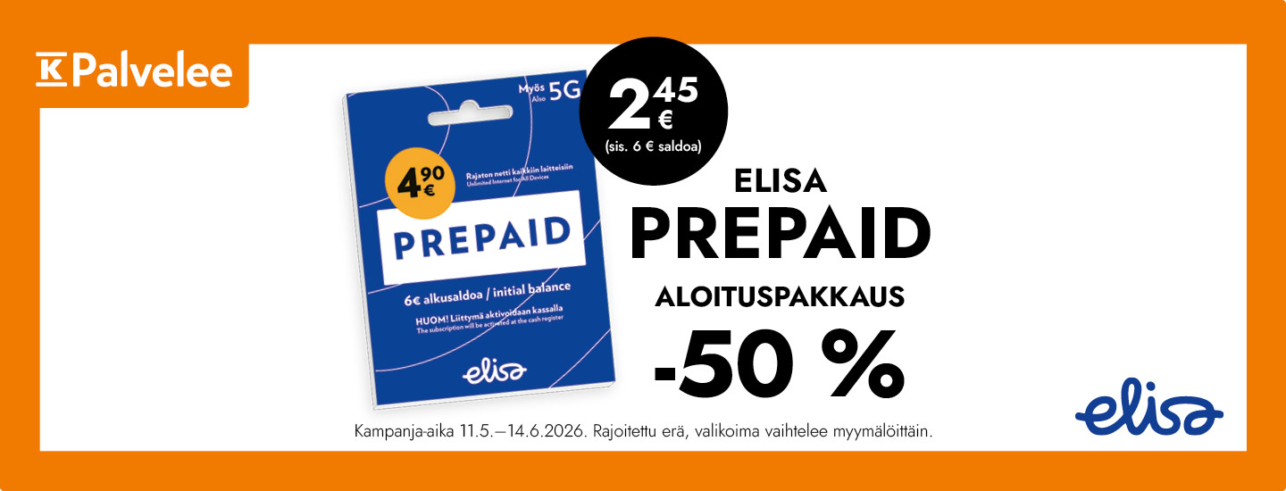 Elisa Prepaid-liittymä