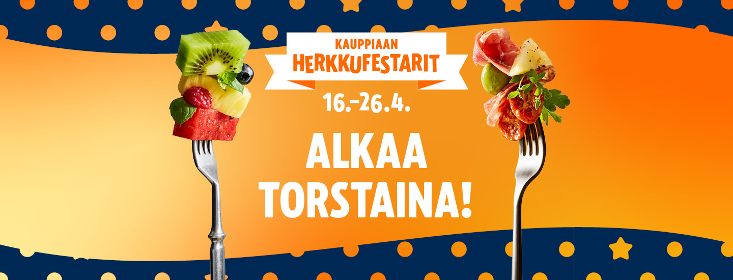 Herkkufestarit alkaa torstaina 16.4.