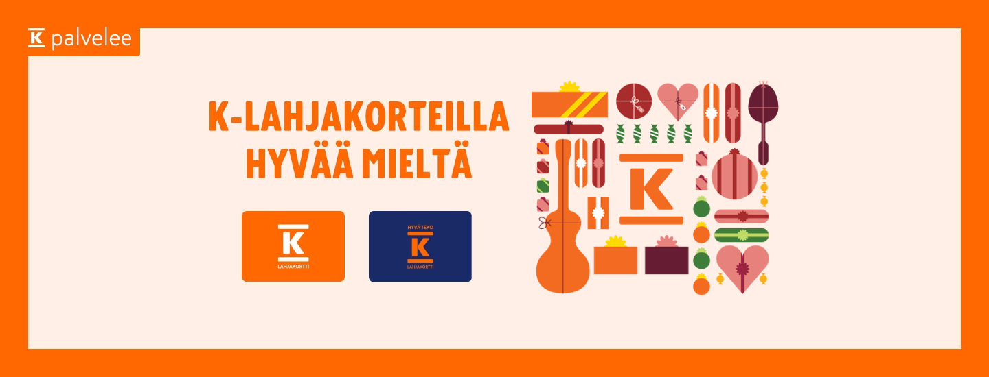 K-lahjakortti on verraton lahjaidea!