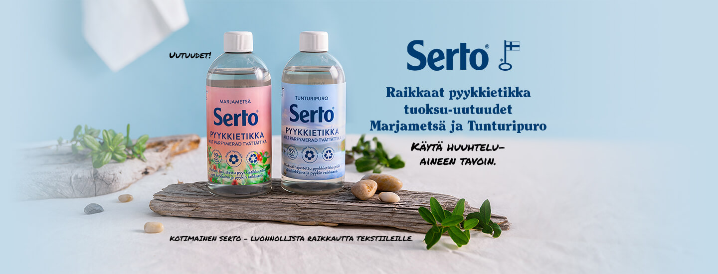Raikasta pyykki Serto etikoilla!