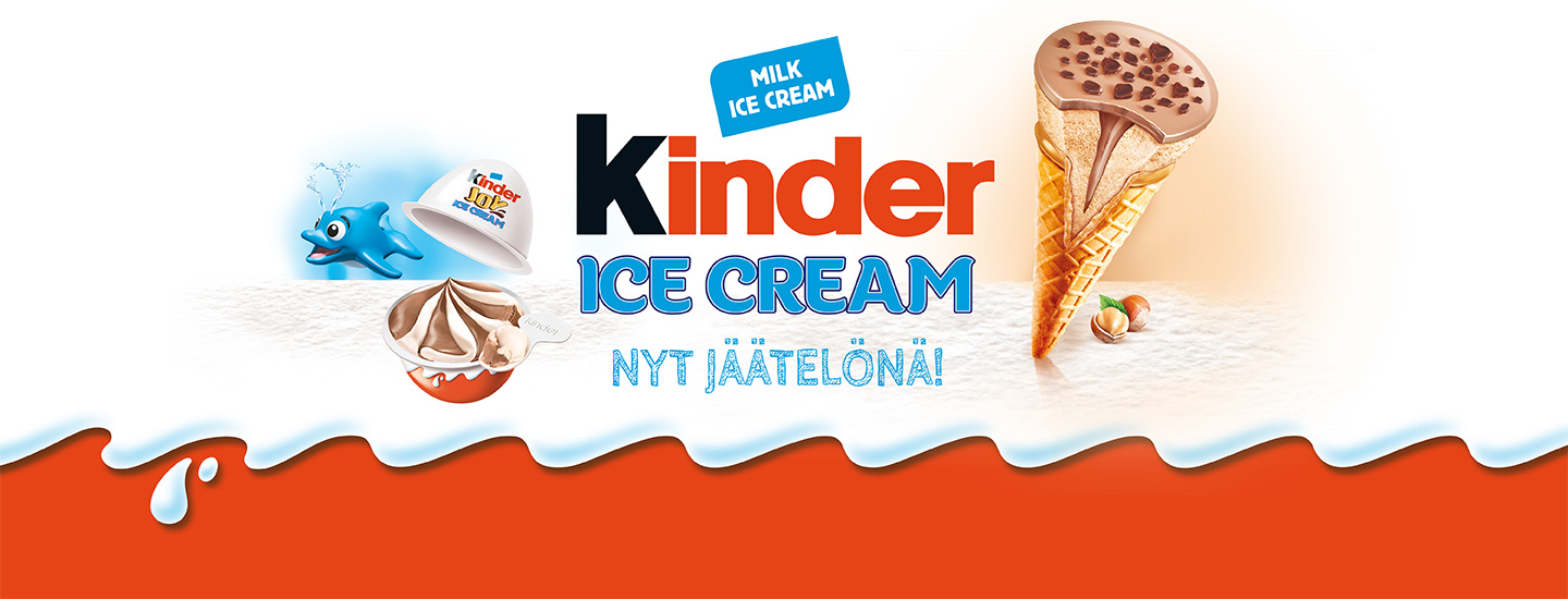 Tuttu suklaabrändi KINDER nyt jäätelönä