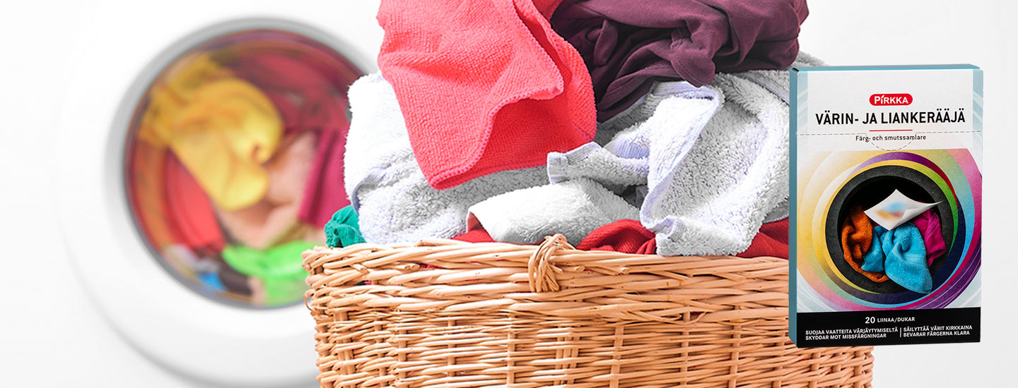 Pirkka värin- ja liankerääjäliinat - suojaa ja säilytä värit pyykissä