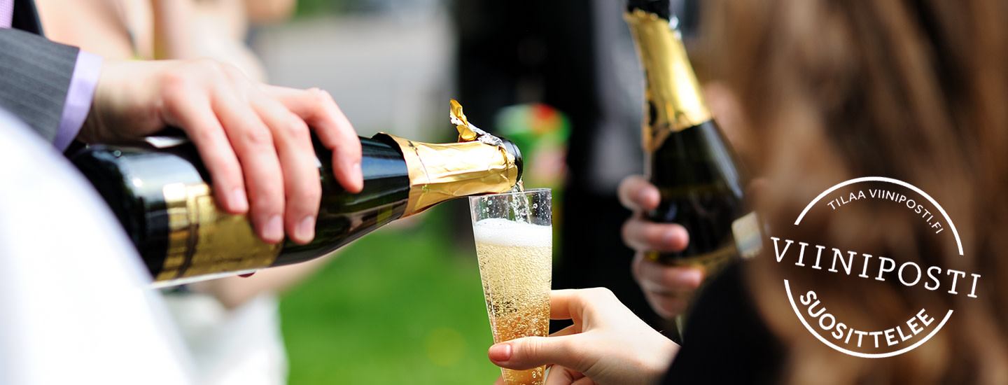 Paljonko viiniä ja kuohuvaa juhliin?