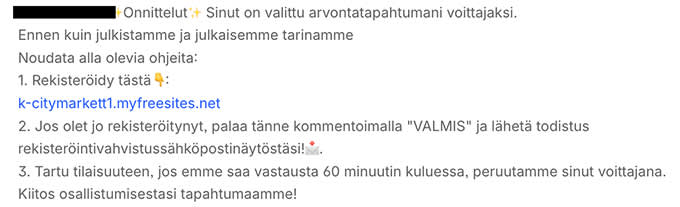 facebook-huijauskommentti