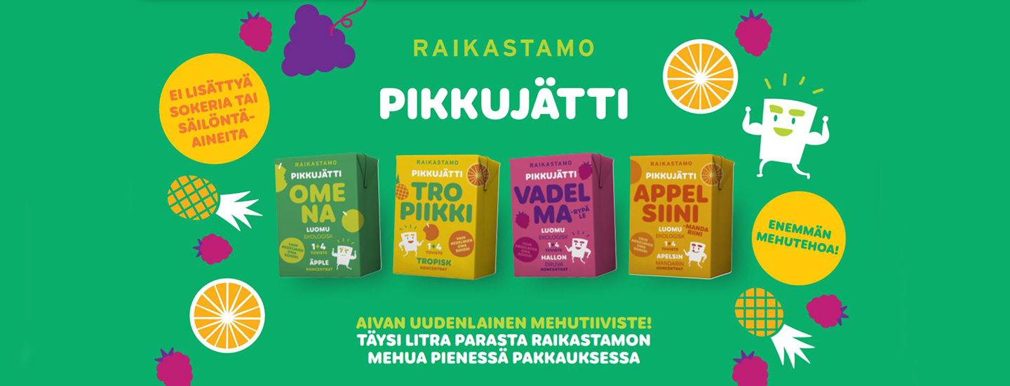 Raikastamon Pikkujätti – Aivan uudenlainen mehutiiviste!