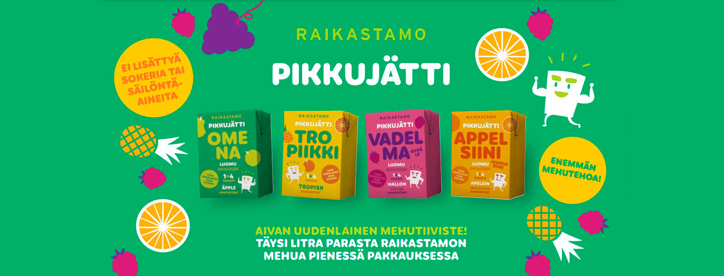Raikastamon Pikkujätti – Aivan uudenlainen mehutiiviste!