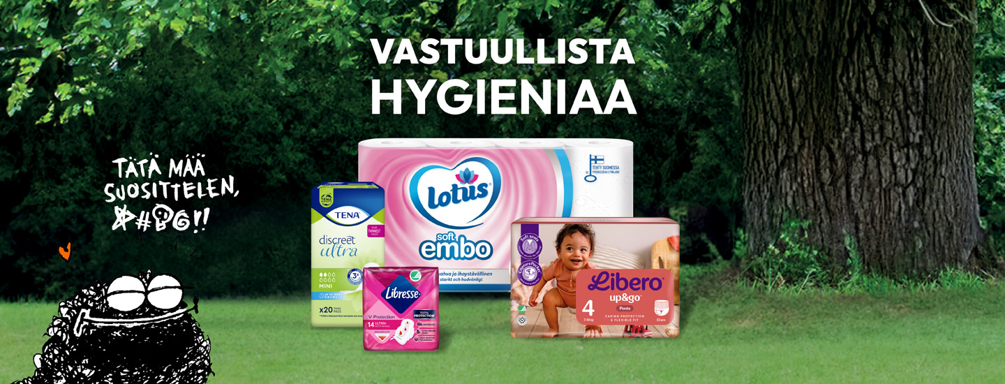 Kiroileva Hiili suosittelee! Vastuullista hygieniaa – sinun valintasi, meidän vastuumme