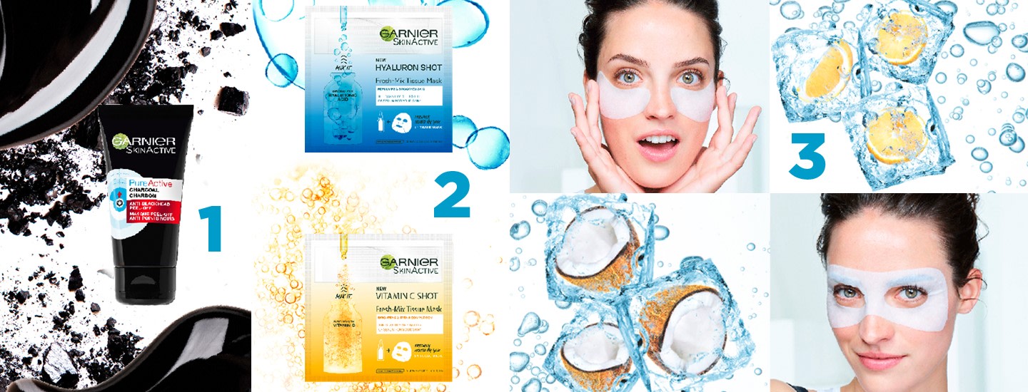 Garnier-naamiot osana ihonhoitorutiinia