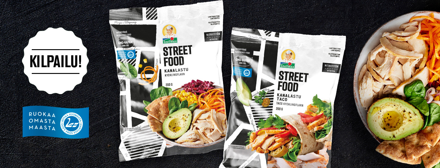 Osallistu STREET FOOD KANALASTUT -kilpailuun ja voita Snellmanin 100 €:n tuotelahjakortti