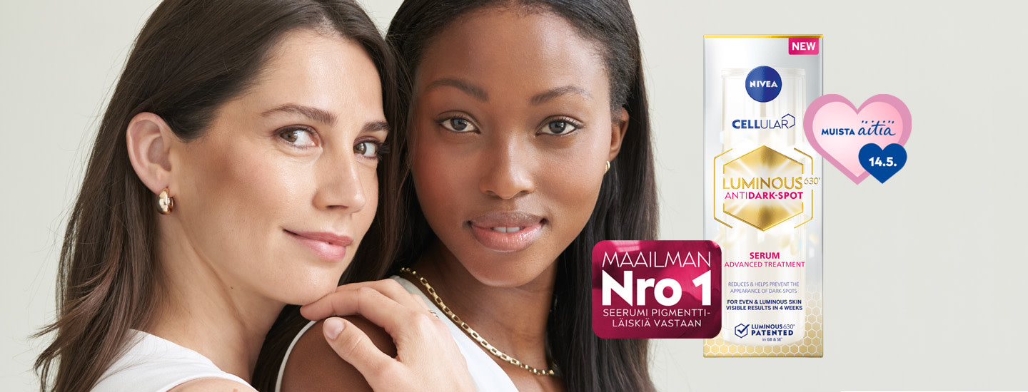 LAHJAVINKKI ÄITIENPÄIVÄÄN: NIVEA CELLULAR LUMINOUS630 ANTI DARK-SPOT -KASVOJENHOITOTUOTTEET