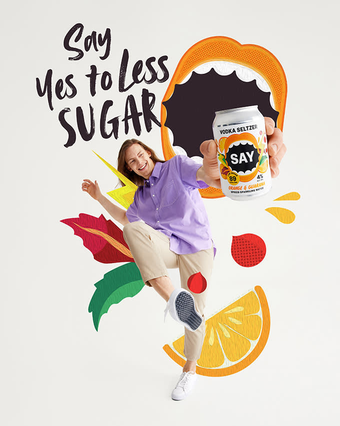 SAY Seltzer - orange guarana 680X850