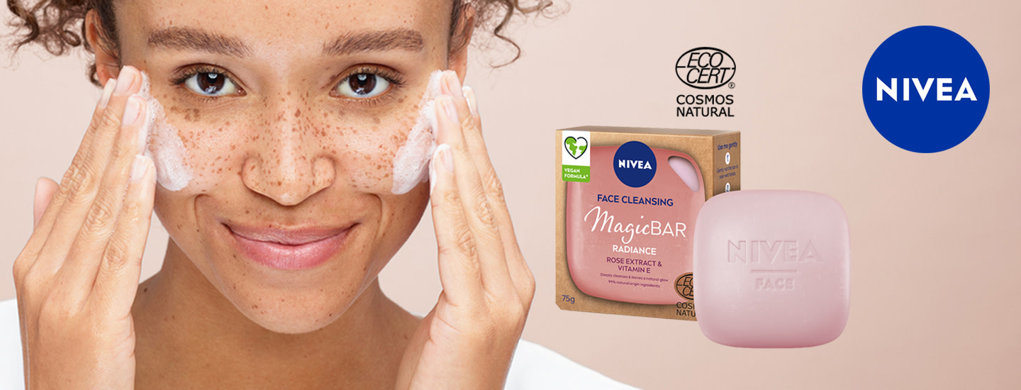 Vegaaniset Nivea MagicBAR -kasvosaippuat ovat sertifioitua luonnonkosmetiikkaa