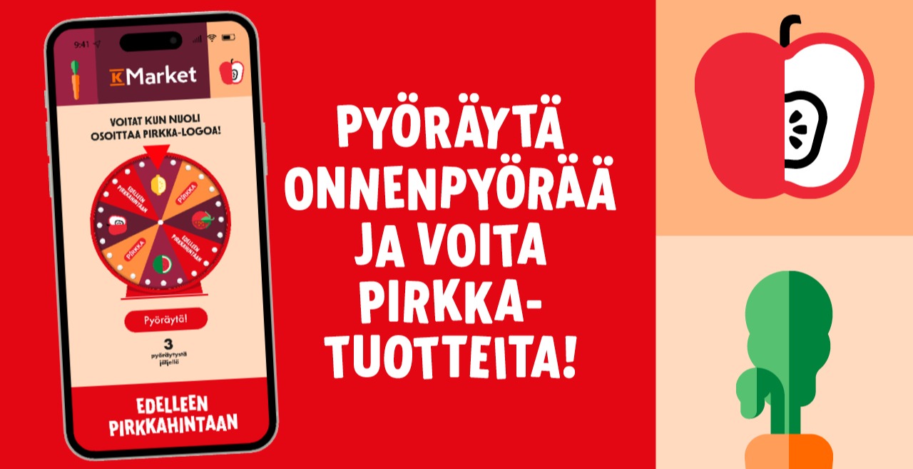 KM Pirkka promo sovelluspeli ID 30167