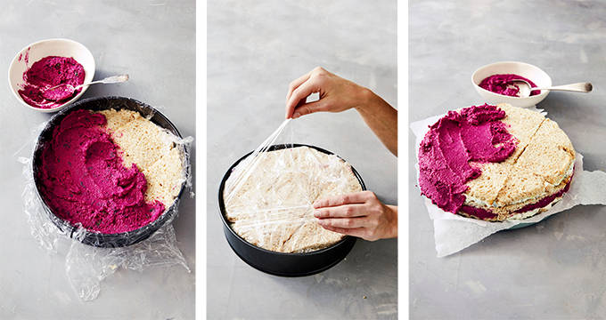 Kasvisvoileipäkakun tekovaiheet 2