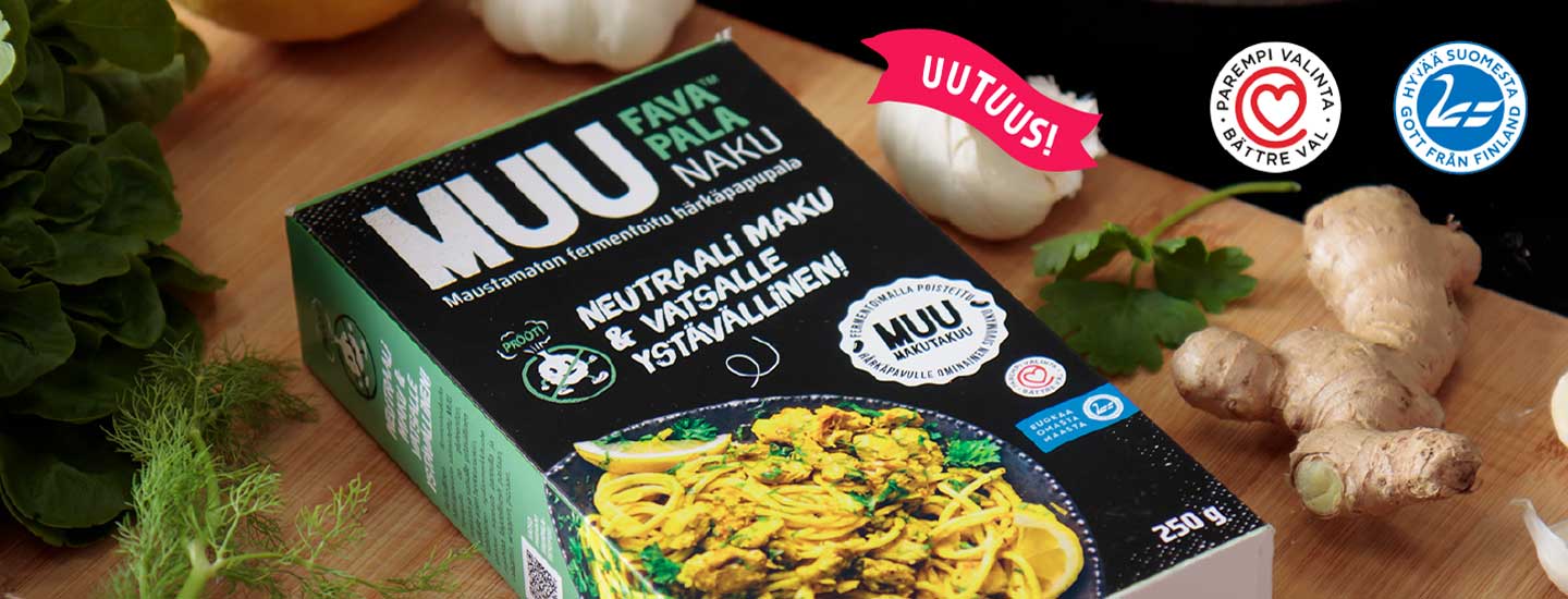 Uusi vatsaystävällinen kasviproteiini MUU Fava™ Pala