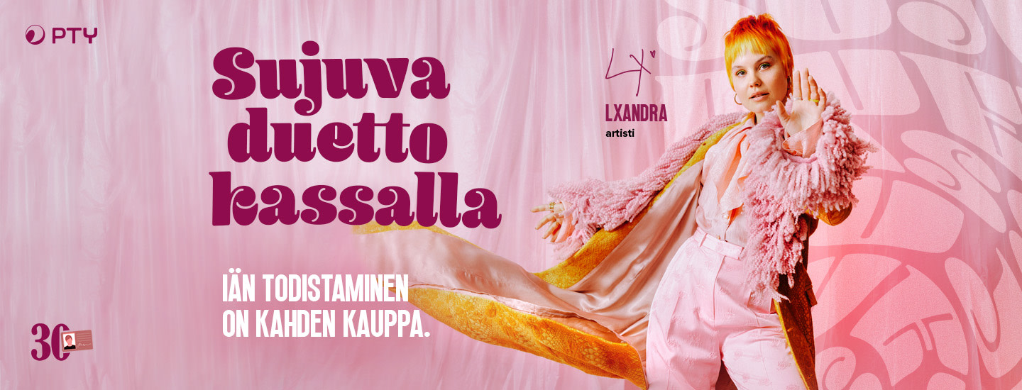 Sujuva duetto kassalla