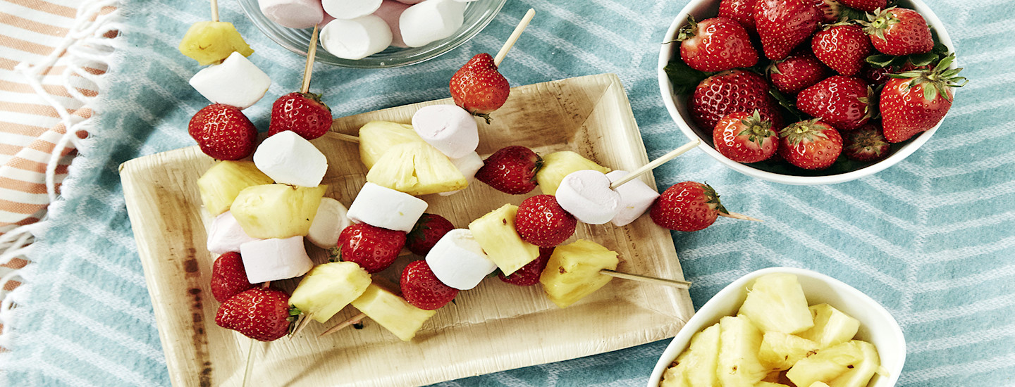 Hedelmäisiä tarjottavia lastenjuhliin