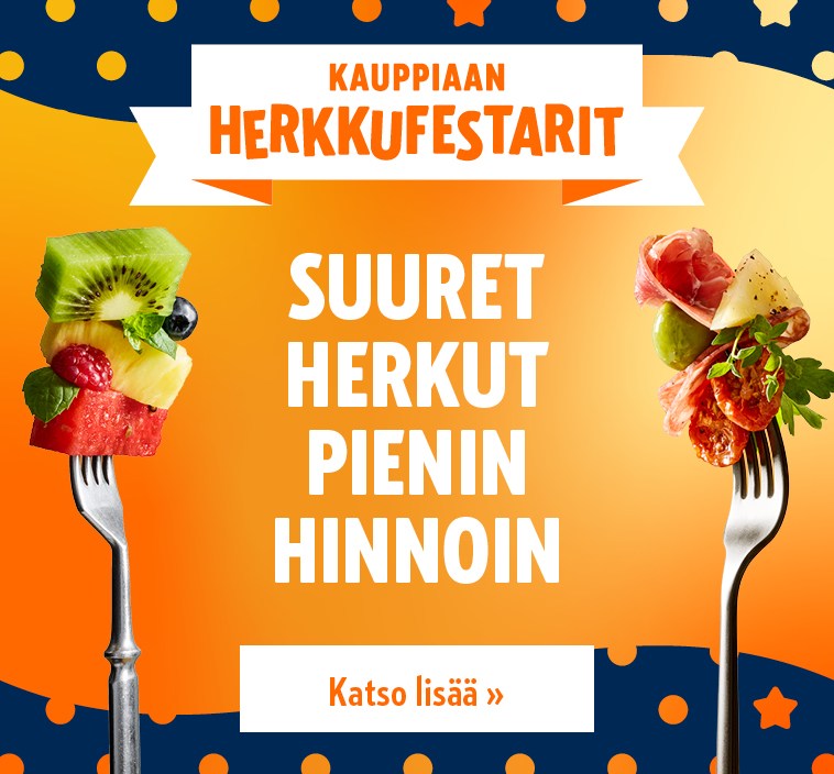 Tervetuloa Herkkufestareille 6.-12.7.2026 K-Supermarkettiin!