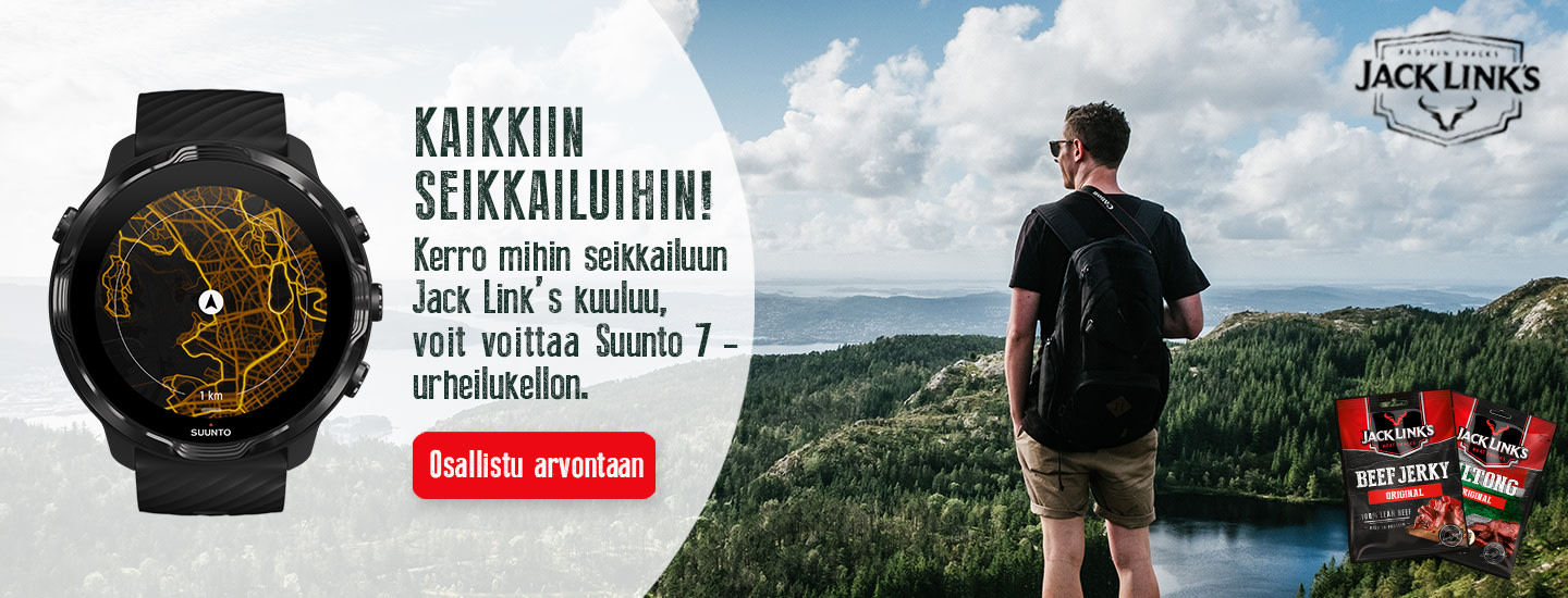 Kerro mihin seikkailuihin otat Jack Link’siä mukaan tänä kesänä ja olet mukana Suunto 7 -urheilukellon arvonnassa!