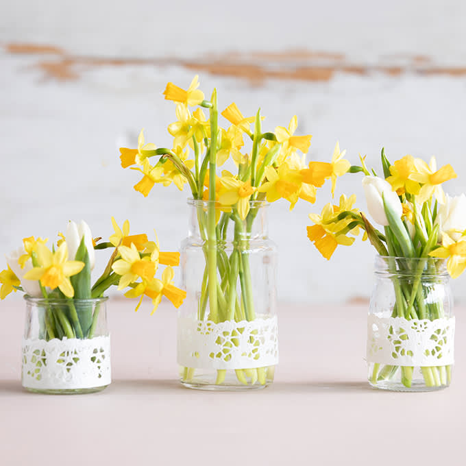 narsissikimppu paasiaisasetelma narsissit kimput