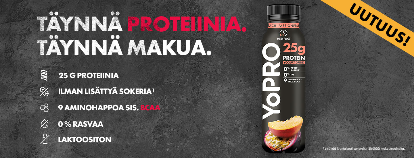 YoPro-uutuudet tukevat suorituskykyäsi joka päivä
