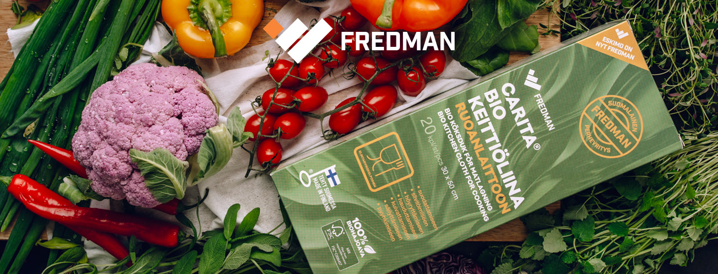 Viisi vinkkiä uuden Fredman Carita® Bio keittiöliinan käyttöön kodin askareissa