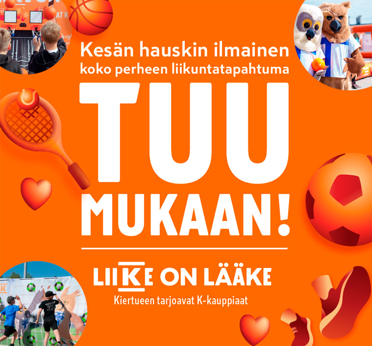 Maksuton koko perheen liikuntapäivä - Osallistu myös arvontaan! Lue lisää >>