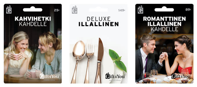 Illallislahjakortit paivitetty