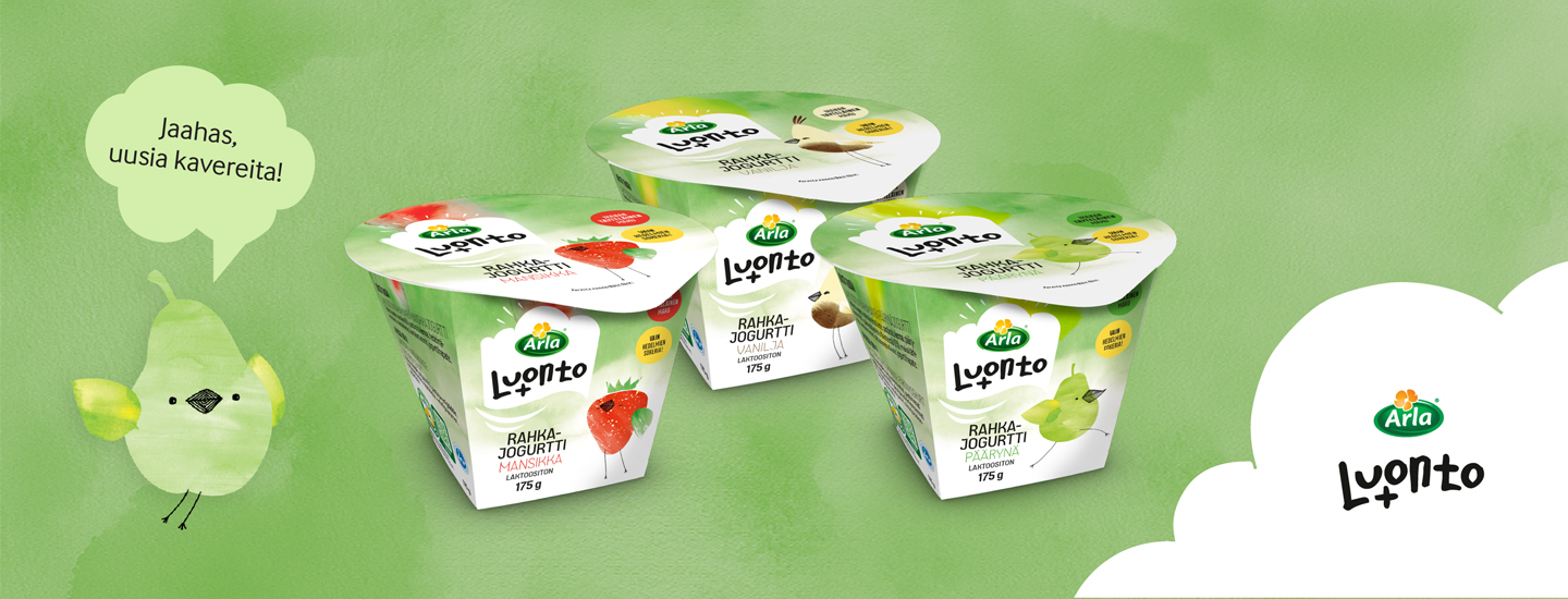 Rahkajogurtti on Arla Luonto+-parven uutuus! 