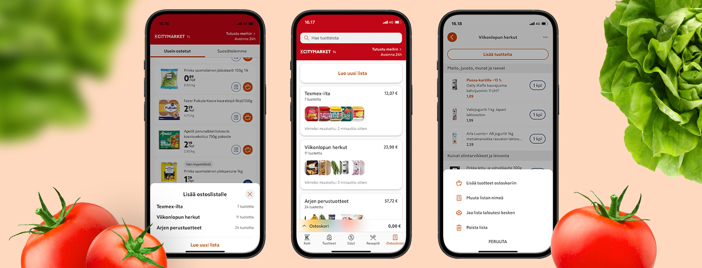 K-Ruoka-sovelluksella ruokahävikkiä pienemmäksi