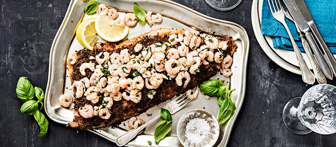 Rukiinen katkarapu-uunilohi 2017