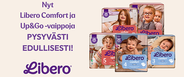 Libero-tuotteita pysyvästi edullisesti