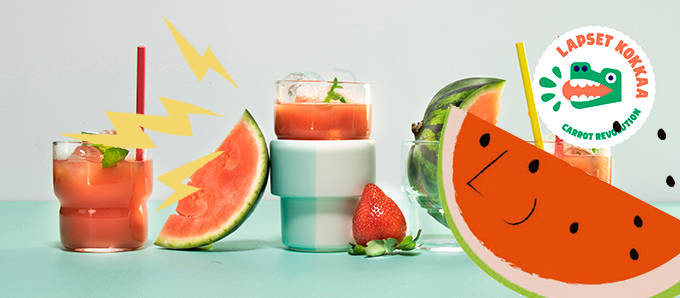 Carrot vesimelonishake kuvitus