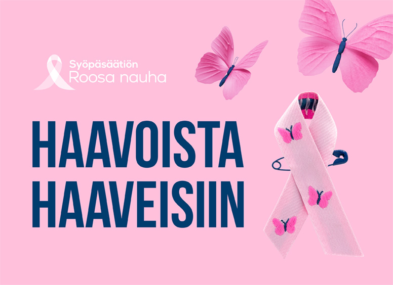 Haavoista haaveisiin - Roosa nauha 2026