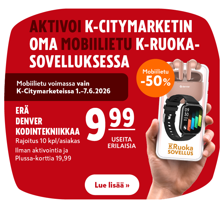 K-Citymarketin oma mobiilietu