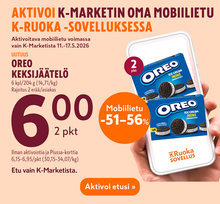 K-Marketin oma mobiilietu 