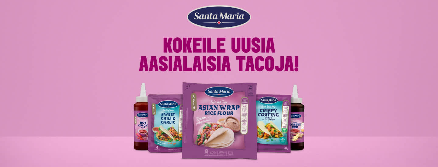 Uutuus! Santa Maria Asian tacos – helposti herkullista kotikeittiössä