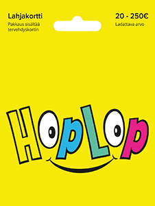 HopLop ladattava lahjakortti 20-250 EUR