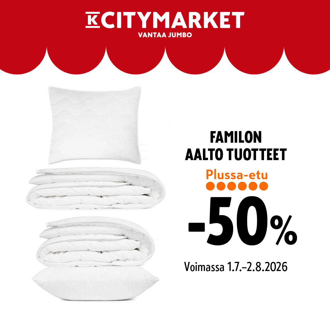 Tarjoukset voimassa 1.7.-2.8.