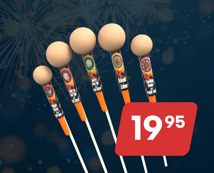 Ilotulotteet TOP5-jättirakettilajitelma 